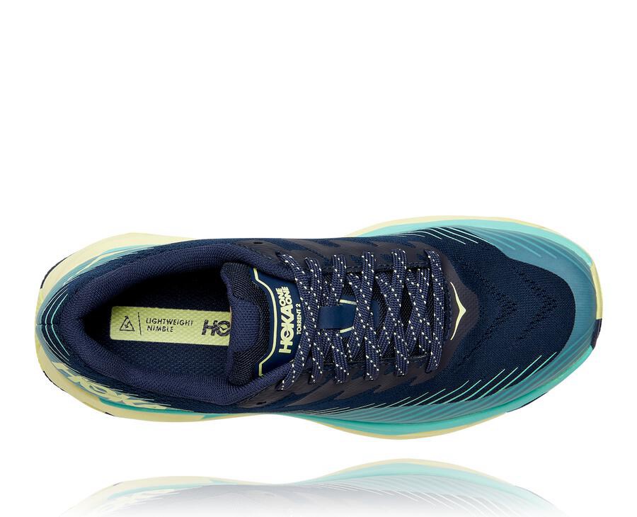 Hoka One One Trailsko Dame - Torrent 2 - Sort/Mintgrønne - 534029XVL